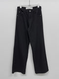 Basic Cotton Semi-Wide Pants