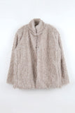 Bichon overfit fur jacket