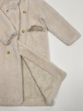High Neck Double Long Fur Coat
