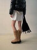 Padded Pumpkin Mini Skirt