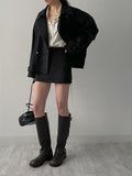 Shirring Frill Loose Fit Shirt