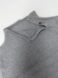 [T-shirt ver.] Doi Unbalanced Button Polar T-shirt