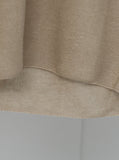 [Premium] Whole Garment Ariere V-neck Linen Knit