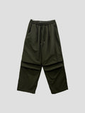 Essential brushed nylon parachute pants