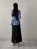 Newpopo Strap Long Skirt