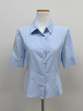 Pintuck Slim Fit Elbow Length Shirt