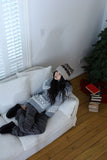 Snowflake Nordic Knit Zip-up