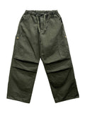 Patched Cotton American Casual Pants