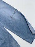 [unisex] 250 pin tuck wide denim pants