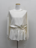 Julie Frill Round Neck Blouse