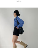 Basic short wide pants