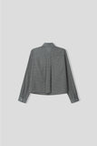 [Linen] Mate Crop Check Shirt