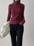 Stripe Warmer Turtleneck T-Shirt