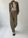 Jane Bjo High Waist Wide Slacks
