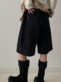 Pinot Corduroy Pintuck Bermuda Pants