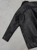 Beaver Crack Half Leather Coat