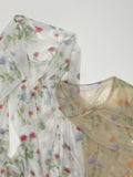 Flower See-through Layered T-shirt