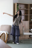 Medi lace button tee