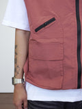 4 Pocket nylon hood vest