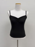 Butter Shirring Ribbed Sleeveless