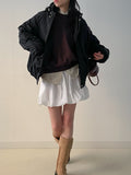 Padded Pumpkin Mini Skirt