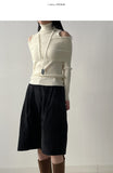 Chilling Off-Shoulder Polar Knit