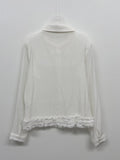 Frill Yoru See-through Blouse