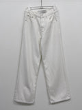 Basic Cotton Semi-Wide Pants
