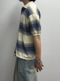 Crust Stripe Collar Knit