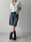 Pearl Puff Half Cardigan