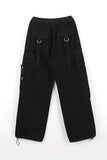 Low buckle banding denim pants