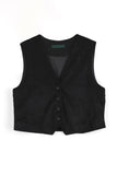 Punching suede vest