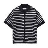 Chain Stripe Half Cardigan