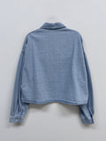 Breeze Denim Crop Shirt