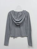 Pin-Tuck Hood Neck Slim Fit Tee