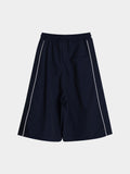 Nylon Piping Line Bermuda Pants