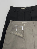 Conte Pin Tuck Wide Slacks