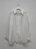 Marine Backslit See-Through Overfit Shirt
