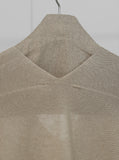 [Premium] Whole Garment Ariere V-neck Linen Knit