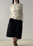 Chilling Off-Shoulder Polar Knit