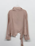 Hush Wrap Mock Neck Blouse