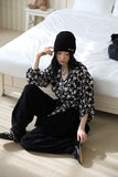 Cropped Wrap Flower Blouse