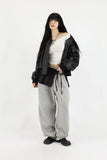 Ari cotton brushed balloon pants