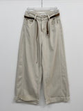 [Belt SET] Cabra Cotton Wide Pants