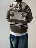 Clos Knit Hooded Zip-Up