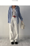 Striped Strap Long Shirt