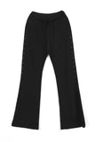 Rivet bean studded pants