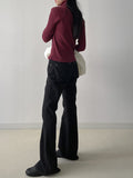 Stripe Warmer Turtleneck T-Shirt