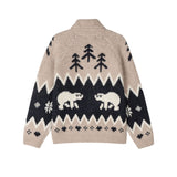 [Premium] Alpine Bear Zip-up Knit