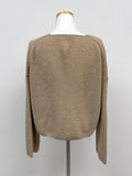 Alpaca Strap Cuffs Cardigan